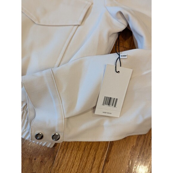 Jason Wu NWT Size Large Cream Bomber Jacket MSRP $320 - Picture 5 of 7